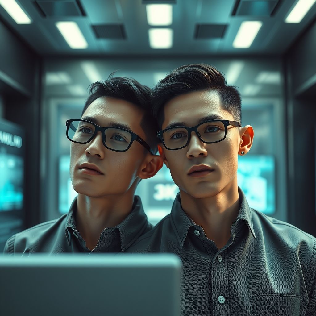 ชื่อแฝดชายแนวคิดเทคโนโลยีและนวัตกรรม